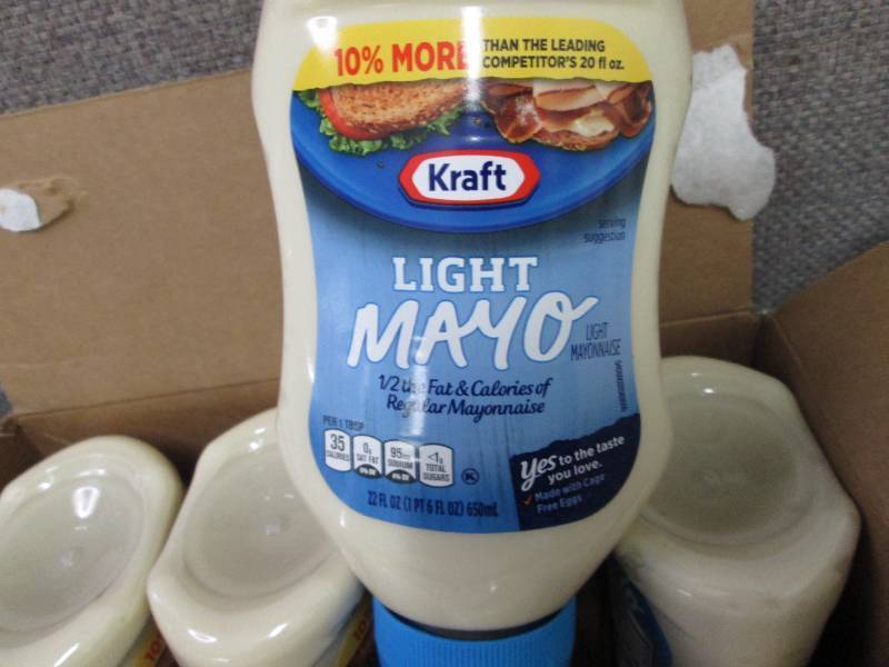 8- 22 oz Bottles Kraft Light Mayo B...