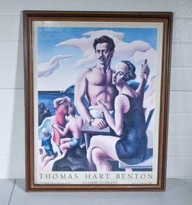 lot 25 image: Thomas Hart Benton An American Original Nelson Atkins Museum Poster
