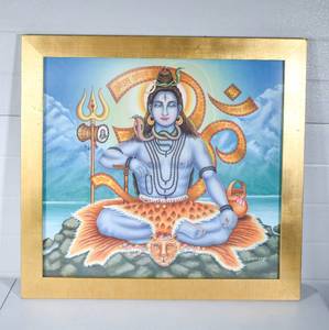 lot 26 image: Jaspal Singh Shiva Deity Painting