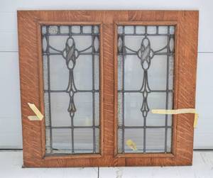 lot 71 image: Leaded Glass Window