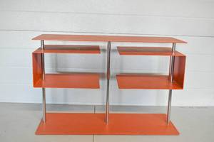 lot 103 image: Modern Orange Geometric Shelf