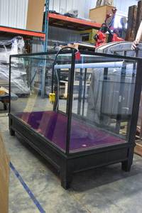 lot 100 image: Black Wood Showcase
