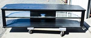 lot 116 image: Low Wood Entertainment Center with Glass Shelf