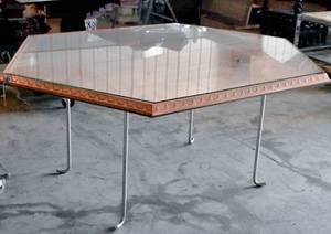 lot 117 image: Copper Hexagonal Table