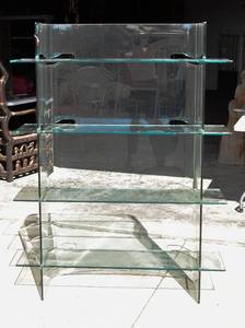 lot 123 image: Gorgeous Modern Glass Shelf