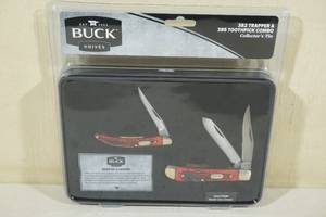 lot 47 image: Buck Knives 328 Trapper & 385 Toothpick Combo Knife Set