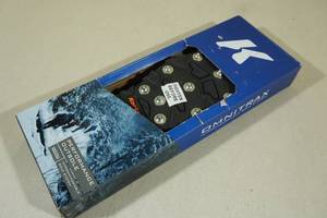 lot 98 image: Korkers Omnitrax Triple Threat Carbide Spike Interchangeable Soles - Size 9