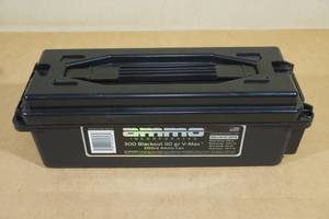 lot 113 image: 113 Ammo Inc .300 Blackout 110 Gr V-Max Ammo in Plastic Can