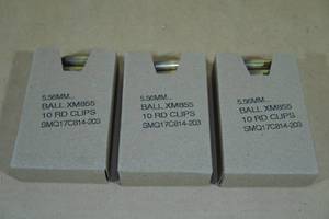lot 116 image: 90 5.56mm 85 Gr LAP Ammo on Stripper Clips