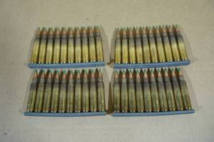 lot 117 image: 40 5.56mm 85 Gr LAP Ammo on Stripper Clips