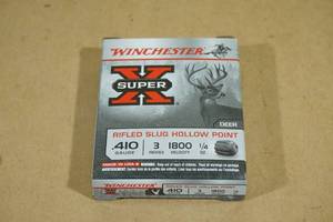 lot 129 image: 5 Winchester Super-X .410 Gauge 3 Rifled Slug HP Ammo