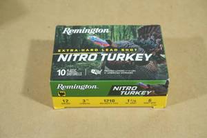 lot 131 image: 10 Remington Nitro Turkey 12 Gauge 3 6 Shot Shotshells