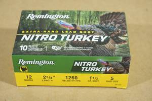 lot 133 image: 10 Remington Nitro Turkey 12 Gauge 2-34 5 Shot Shotshells