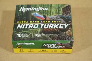 lot 137 image: 10 Remington Nitro Turkey 20 Gauge 3 5 Shot Shotshells