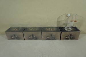 lot 159 image: Pint Glasses with Embedded Bullets - Bill of Rights, Not Needs