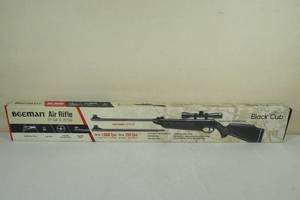 lot 38 image: Beeman Black Cub .177 and .22 Pellet Rifle with Scope