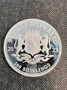 2023 AFRICAN WILDLIFE ELEPHANT 1 TROY OZ .9999 FINE SILVER