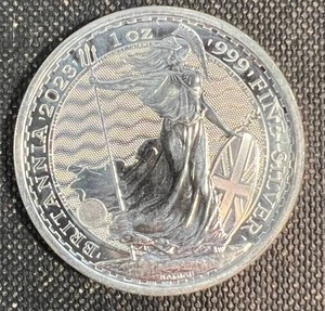 2023 BRITANNIA 1 TROY OZ .9999 FINE SILVER