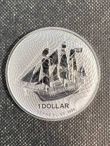 2023 COOK ISLANDS SHIP BOUNTY 1 TROY OZ .9999 FINE SILVER