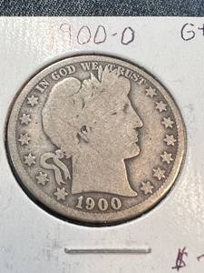 1900-O BARBER HALF DOLLAR
