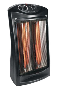 lot 62 image: COMFORT ZONE 1500-Watt Electric Quartz Infrared Radiant Tower Heater