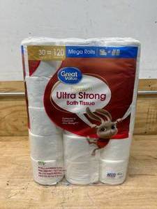 lot 73 image: PREMIUM Ultra Strong Bath Tissue (30 Mega Rolls)