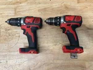 lot 23 image: MILWAUKEE Lot of 2- M18 18V Lithium-Ion Cordless 12 in. Drill Drivers (Tool-Only)