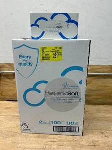 lot 77 image: PAPERNET Case of Heavenly Soft Facial Tissue (30 Boxes100 Tissues Per Box)