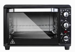 lot 42 image: HEALSMART Toaster Oven with 20Litres Capacity,Compact Size Countertop Toaster, Easy to Control with Timer-Bake-Broil-Toast Setting, 1200W, Stainless Steel,16x11in,Black,Extra Large
