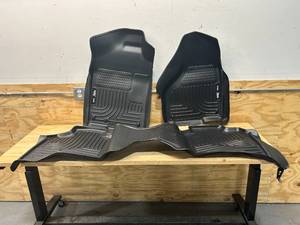 lot 47 image: HUSKY LINERS Front & 2nd Seat Floor Liners Fits 02-08 Ram 1500 Quad Cab