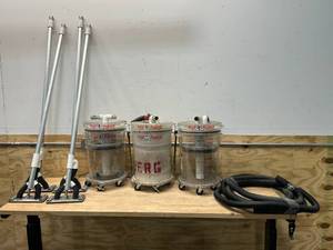 lot 89 image: VAC-U-SAND Lot of 3 Drywall Sanding Systems