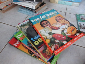 lot 805 image: TWO FAT LADIES COOKBOOKS, PLUS MANY ETHNIC COOKBOOKS