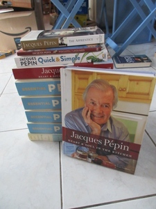 lot 806 image: JACQUES PEPIN COOKBOOKS - COLLECTION OF 10
