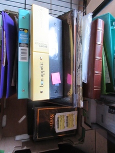 lot 838 image: BINDERS, TRAVEL SCRAP BOOK, ACCESSORIES