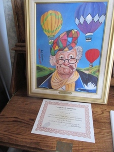 lot 910 image: UP AND AWAY LIMITED EDITION OIL PAINTING BY RED SKELTON