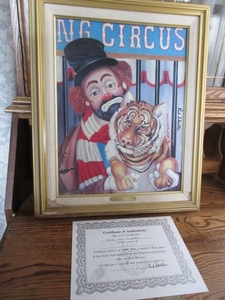 lot 911 image: HOLD THAT TIGER LIMITED EDITION OIL PAINTING BY RED SKELTON