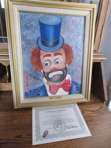 lot 913 image: BIG RED LIMITED EDITION OIL PAINTING BY RED SKELTON