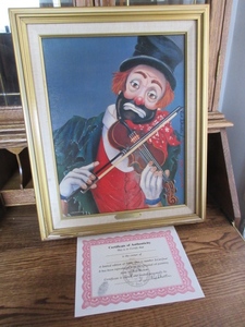 lot 915 image: MAESTRO LIMITED EDITION OIL PAINTING BE RED SKELTON