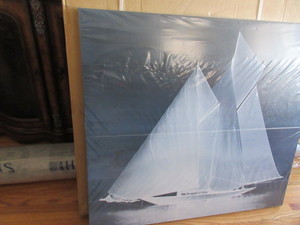 lot 936 image: MIDNIGHT VESSEL ARTWORK ON CANVAS - NEW