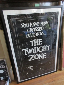 lot 941 image: TWILIGHT ZONE, FRAMED, GLOW IN THE DARK WALL POSTER