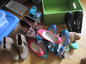 lot 508 image: BALLET SLIPPERS, MOCCASINS AND NEW FRINGE ANKLE BOOTS