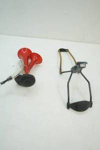 Air horn and slingshot