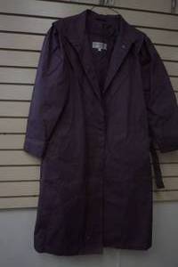 Womens purple rain coat