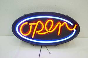 Open store sign