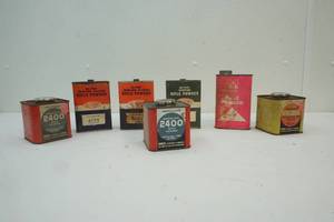 Vintage gun powder canisters