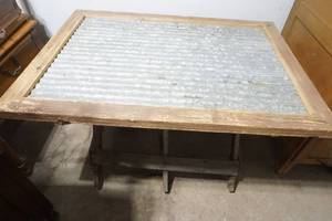 Outdoor table Galvanized top table