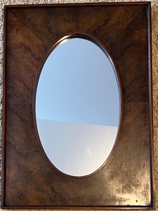 lot 34 image: Vintage Antique Wood Mirror