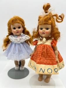 lot 79 image: Pair of Vintage Ginny Vogue Dolls - The Red Heads