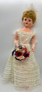 lot 93 image: Vintage 1950s Betty the Beautiful Bridesmaid Doll - Ivory