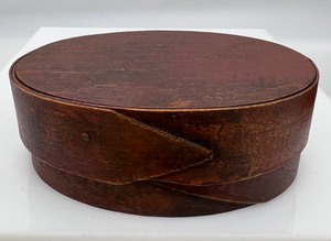 lot 108 image: Four Antique Vintage Bentwood Shaker Pantry Boxes